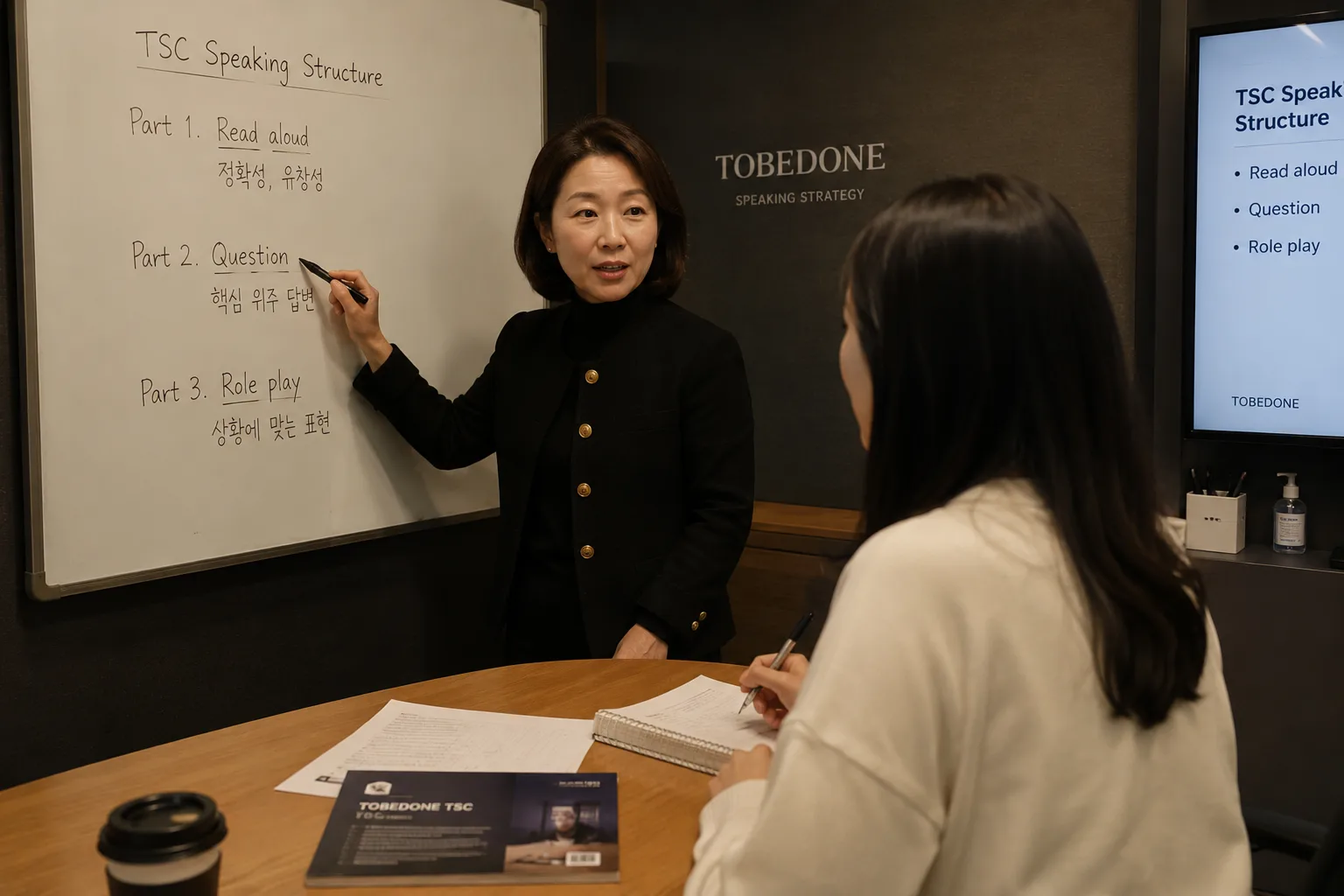 투비단 TSC 답변 구조 설명 이미지